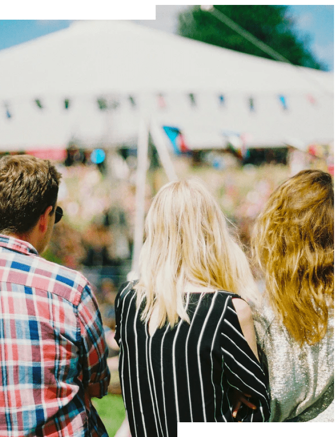 people having fun at outdoor event